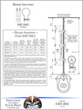 Technical drawing or blueprint for EMT-RSC conduit system by Badger Industries