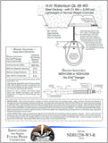 Technical drawing with text and diagrams showing installation of Badger MDH1258