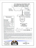 Technical diagram of a H.H. Robertson QL-99 W2 or W3 steel hanger system with installation of Badger NDH3812.