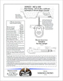 Technical diagram and specifications for a steel decking system with Verco and Badger Industries product NDH3812.