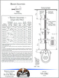 Technical drawing of a support system with specifications and branding for Badger Industries.
